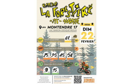 RANDO LA FORESTIERE - MONTENDRE - 02/2026